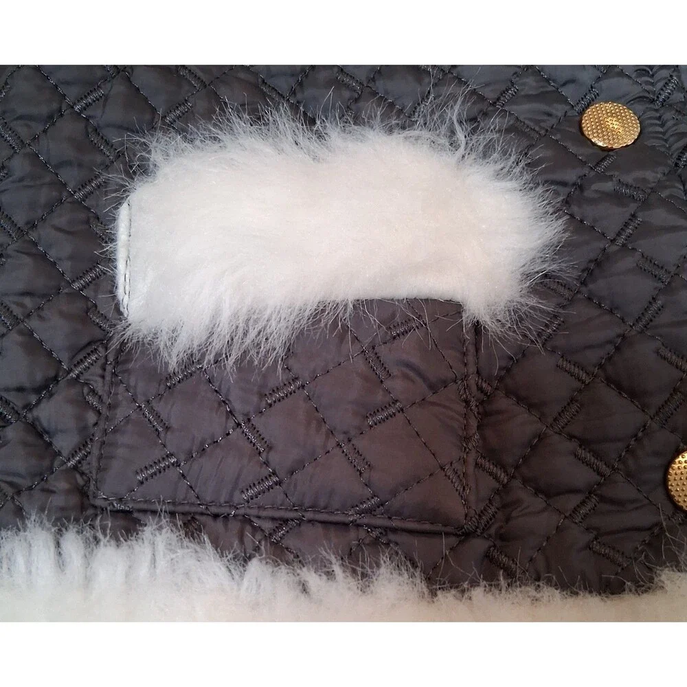 Savannah Toddler Quilted Faux Fur Lined Hood Vest Girls 4T